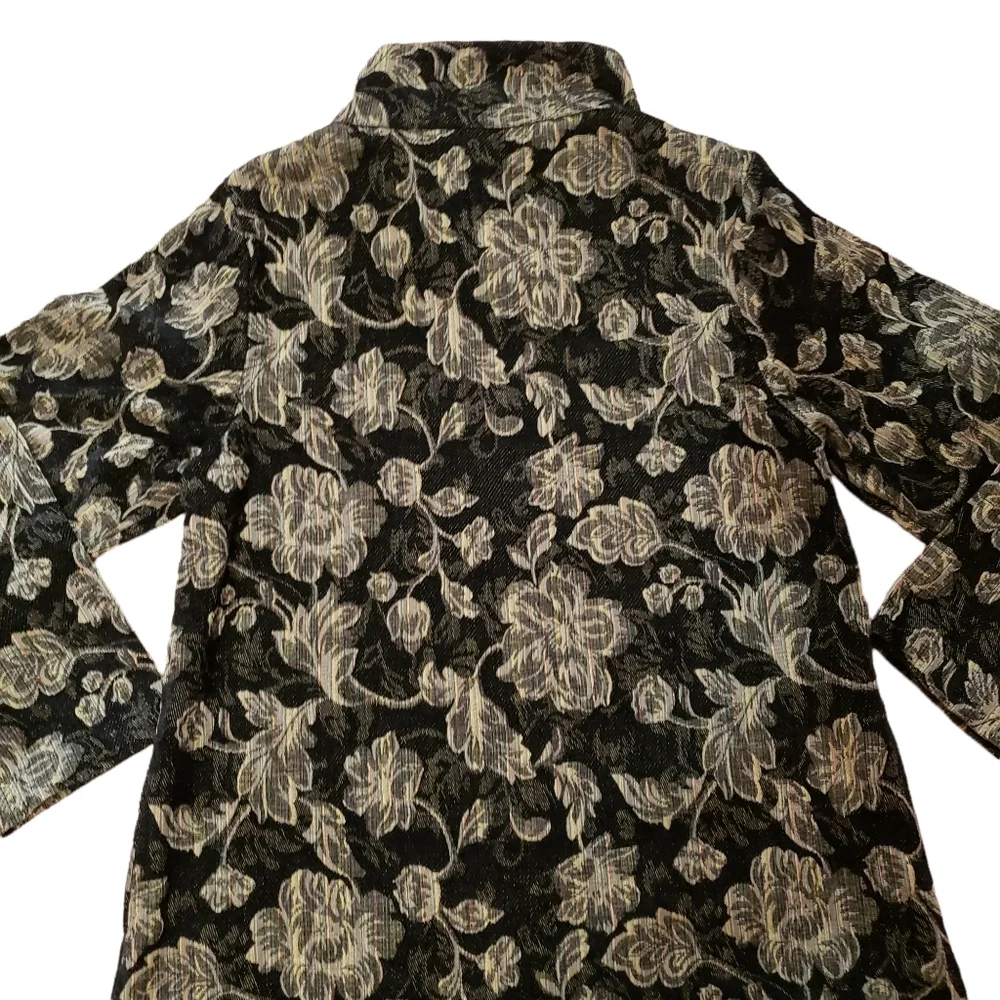 Vintage HabitaT clothes to live in Tapestry Woven Jacquard Coat/Long Blazer - Picture 11 of 16